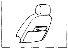Kieszeń w oparciu przedniego fotela (w niektórych modelach)