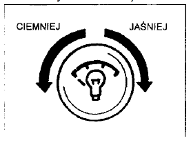 Regulacja intensywności oświetlenia wskaźników (w niektórych modelach) 