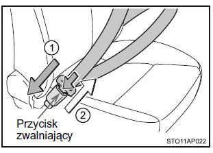 Zapinanie i odpinanie pasa bezpieczeństwa