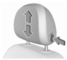 Zagłówki przednie, regulacja wysokości