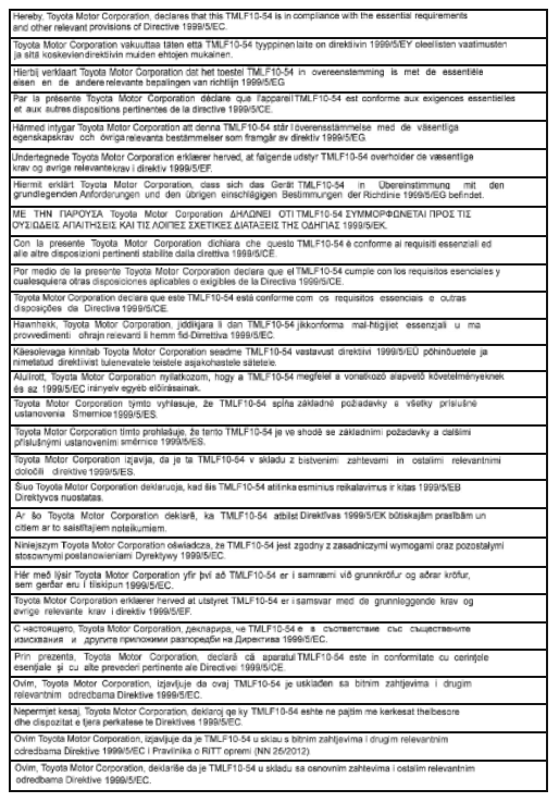 Certyfikaty dotyczące systemu elektronicznego kluczyka